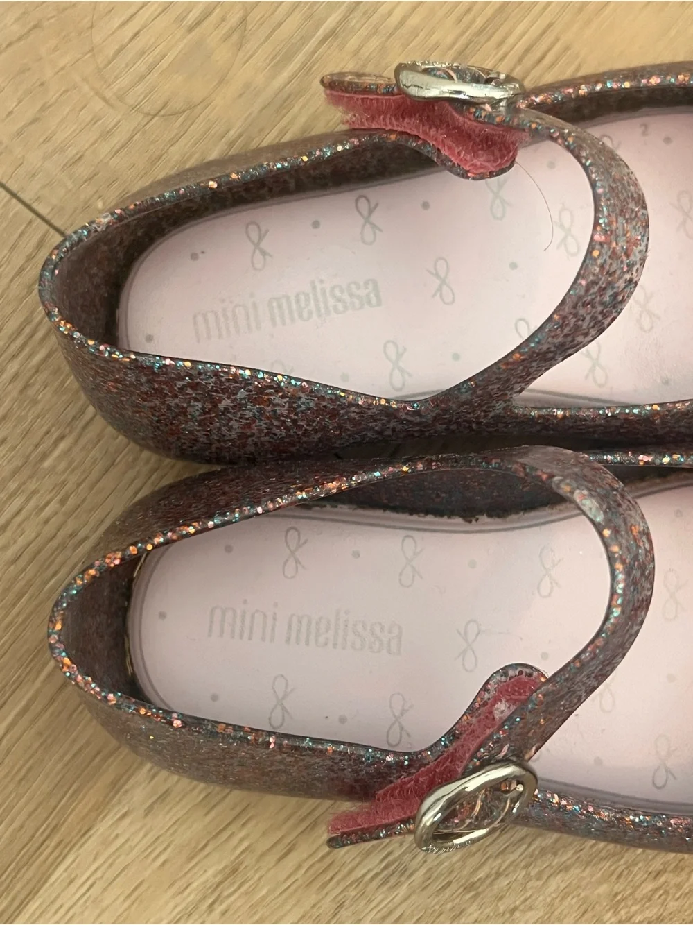 Mini Melissa Glitter Mary Janes with signature fruity scent!